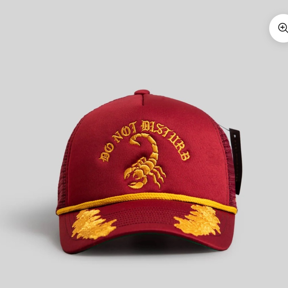 DO NOT DISTURB SCRAMBLED EGGS BORDEAUX TRUCKER HAT